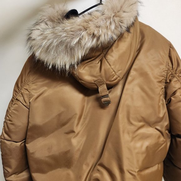 Sean John Full Zip Down Filled Puffer Jacket With Racoon Fur Hood Vintage Y2K - Picture 8 of 9